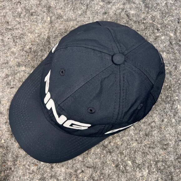 Ping G25 i25 Golf Hat Navy almost Black White logo Adjustable Cap One Size - Picture 6 of 15